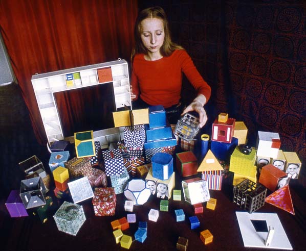 Rimma Gerlovina with the cubes